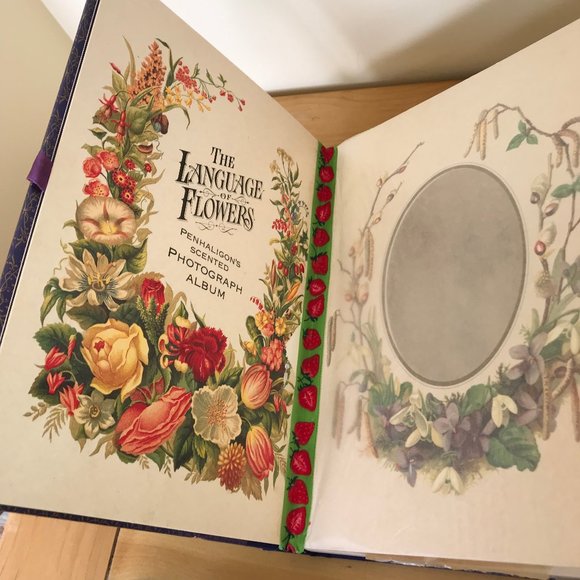 Language of Flowers Photo Album Die-Cut Pages Victorian Style 1992 Higton REPAIR - Picture 3 of 10